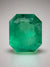 5.75 Carat 11.5x10 Freckled Medium Green Natural Loose Colombian Emerald-Emerald Cut
