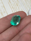 Large 11.90 Carat 15x12 Fine Natural Loose Colombian Emerald- Emerald Cut
