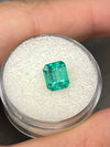 1.69 Carat Bright Bluish Green Loose Colombian Emerald- Emerald Cut