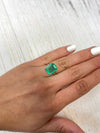 5.15 Carat 13x11 Spready Green Emerald Cut Loose Colombian Emerald-Emerald Cut
