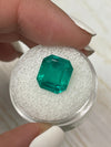 5.84 Carat GIA CERTIFIED Intense Bluish Green Natural Loose Colombian Emerald-Asscher Cut