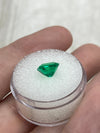 1.82 Carat 8x7 Vivacious Vivid Yellowish Green Loose Colombian Emerald-Emerald Cut