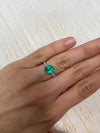 2.98 Carat GLOWING Vivid Green Natural Loose Colombian Emerald- Asscher Cut