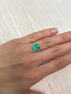3.09 Carat 10x8 Electric Yellowish Classic Colombian Emerald-Emerald Cut