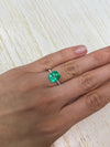 3.09 Carat 10x8 Electric Yellowish Classic Colombian Emerald-Emerald Cut