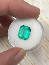 4.24 Carat 10.6x9 Bluish Green Natural Loose Colombian Emerald-Classic Emerald Cut