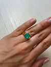 4.83 Carat 10x10 Bluish Loose Colombian Emerald-Asscher Cut