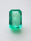 1.21 Carat 8.5mm x 5mm Natural Loose Colombian Emerald-Elongated Emerald Cut