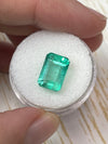 5.55 Carat 12x8 Pastel Green Natural Loose Colombian Emerald- Emerald Cut