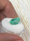5.55 Carat 12x8 Pastel Green Natural Loose Colombian Emerald- Emerald Cut
