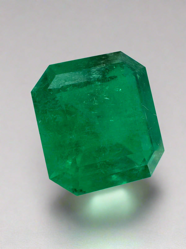 10.13 Carat 14x13 Muzo Deep Jungle Natural Loose Colombian Emerald-Emerald Cut