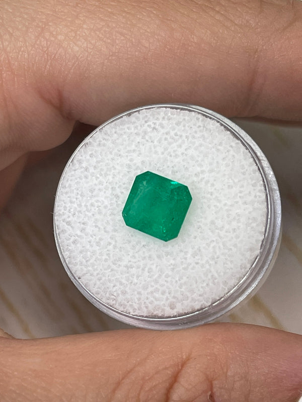 1.84 Carat 8x8 Natural Loose Colombian Emerald- Asscher Cut