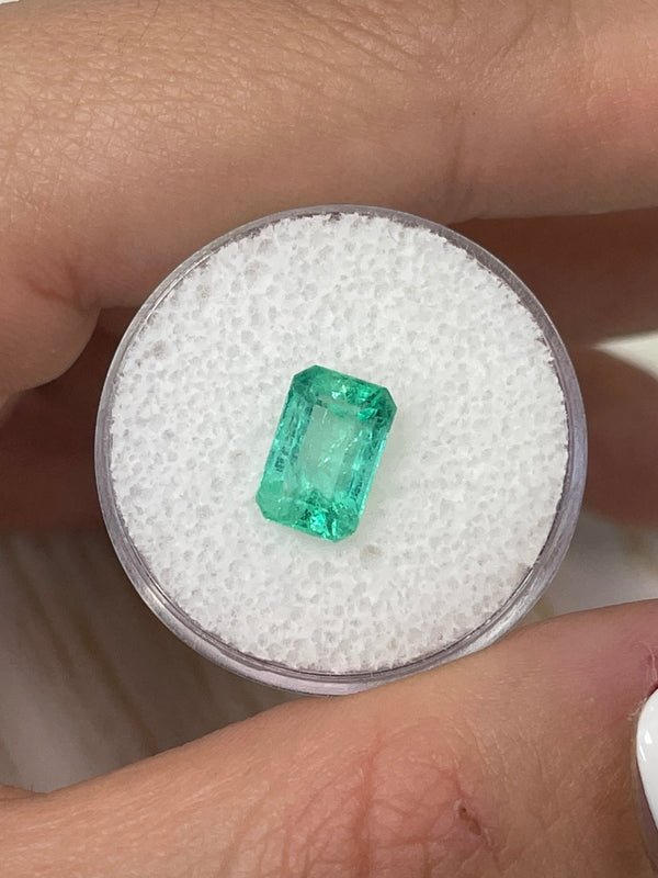 2.39 Carat Bright Spring Green Loose Colombian Emerald- Emerald Cut