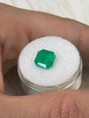 2.82 Carat 8.6x8.6 Vibrant Natural Loose Colombian Emerald-Asscher Cut