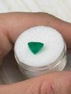2.82 Carat 8.6x8.6 Vibrant Natural Loose Colombian Emerald-Asscher Cut