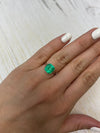 3.21 Carat 9x9 Yellowish Green Natural Loose Colombian Emerald-Asscher Cut