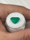 9.28 Carat 13x11 Yellowish Green Emerald Cut Loose Colombian Emerald-Emerald Cut