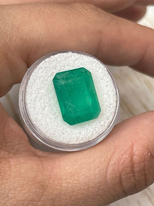 Large 10.03 Carat 15.5x12 Fine Natural Loose Colombian Emerald- Emerald Cut