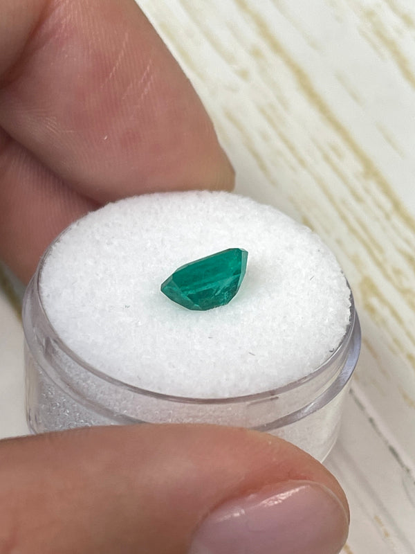 1.31 Carat 8x6 Fine Loose Colombian Emerald-Emerald Cut