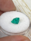 1.79 Carat 7.5x7 Crystalline Green Asscher Cut Natural Unset Colombian Emerald