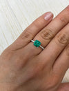1.80 Carat 7.3x7.3 AAA+ Muzo Green Asscher Cut Natural Unset Colombian Emerald
