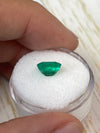 1.94 Carat 8.5x7 Freckled Green Natural Loose Colombian Emerald- Emerald Cut