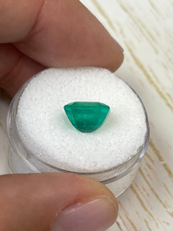 2.93 Carat 9x8 Stunning Natural Loose Colombian Emerald- Emerald Cut