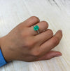 2.93 Carat 9x8 Stunning Natural Loose Colombian Emerald- Emerald Cut