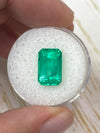 5.26 Carat 12.5x8.2 Yellowish Green Natural Loose Colombian Emerald- Emerald Cut