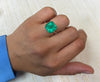 9.03 Carat 12.5x12.5 HUGE Green Natural Loose Colombian Emerald-Asscher Cut