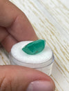 Large 11.64 Carat 14x14 Earthy Green Natural Loose Colombian- Asscher Cut