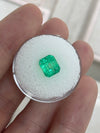 2.82 Carat Colombian Emerald Chunky Cut 8.5x7.4mm Crystal Clear Loose Natural Gemstone