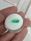 3.22ct Muzo Colombian Emerald Crystal Clear Yellowish Green Spready Cut 10.4x8.4mm Earth Mined Loose Gemstone