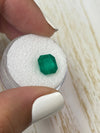 3.33 Carat 9x8.5 Vivid Muzo Colombian Emerald-Asscher Cut with Clipped Corners