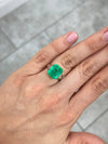 8.98 Carat 13x11 Vivid Loose Colombian Emerald-Emerald Cut