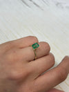 1.50 Carat 8x5 Elongated Muzo Green Natural Loose Colombian Emerald- Emerald Cut