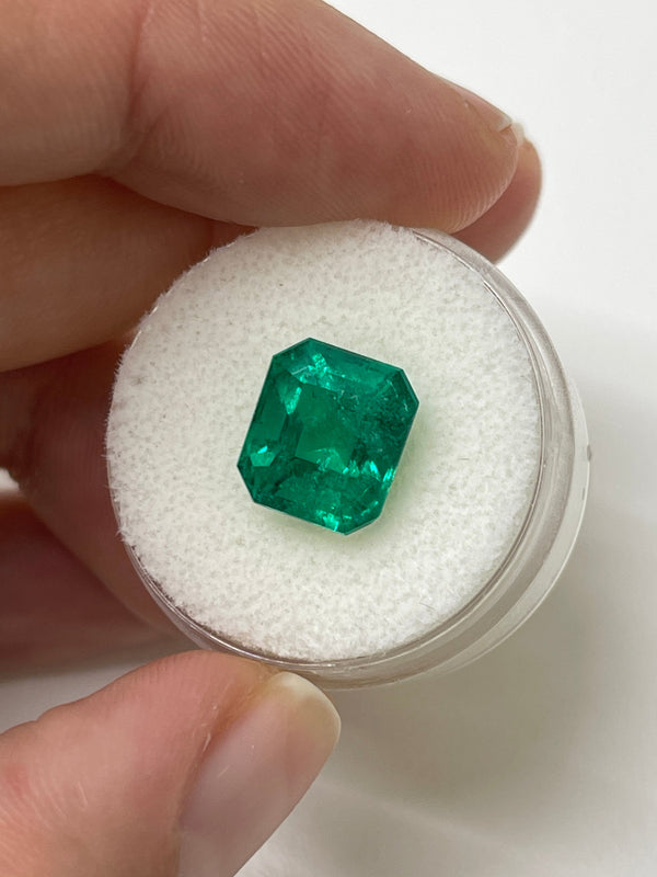4.93 Carat 11x9 AAA+ Investment Grade Natural Loose Colombian- Emerald Cut