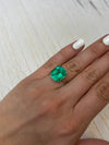 Large 10.81 Carat GIA Minor Oil 14x13 Vivid Muzo Natural Loose Colombian Emerald-Asscher Cut
