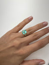 4.91 Carat 10x8.5 Chunky Pastel Bluish Green Natural Loose Colombian Emerald-Emerald Cut