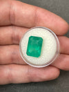 8.84 Carat Green Natural Loose Colombian Emerald-14.5mm x 1.5mm Emerald Cut